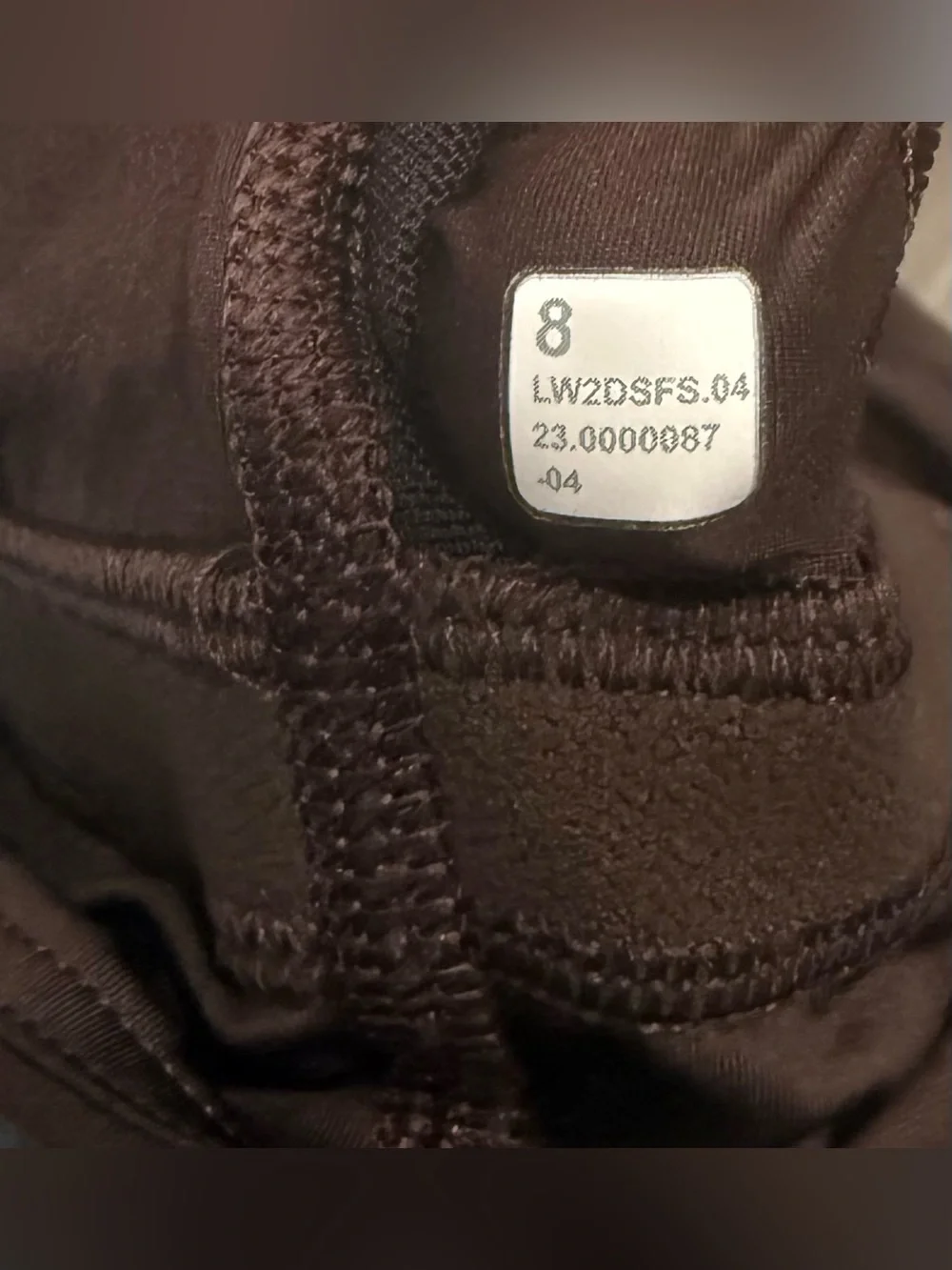 Lululemon brown square dot sport bra size 8